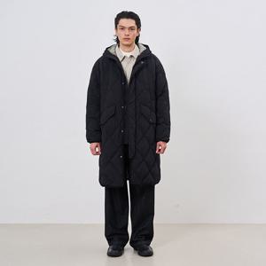 [애드호크]남녀공용 오버핏 다이아 퀼팅 롱다운 후디 HAADO10_CA