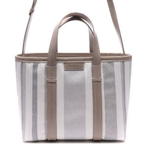 [발렌시아가] 22FW 여성 BARBES 라피아 스트라이프 토트숄더백 (671404_2107S_2979_22F)