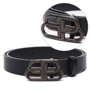 [발렌시아가] 23FW 여성 BB 로고 씬 벨트 (581690 1CH0J 1000 23F)