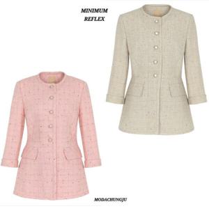 [미니멈]미니멈MD 노카라 콤비 배색 자켓  MD MMXBAWJ3030_CJ