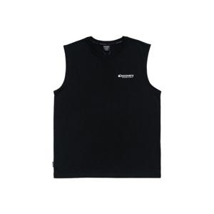 디스커버리 남성 백면레터링 슬리브리스 DMSL71043BKS