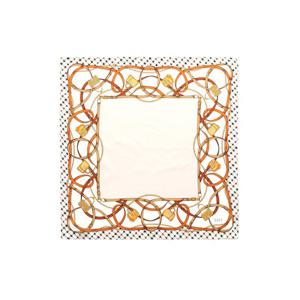 [닥스ACC] [선물포장/쇼핑백동봉] 베이지 체인 패턴 스퀘어 실크스카프  DCSC5E144