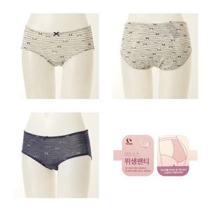 [비너스] (VPT6856) 부드럽고 신축성이좋은 모달 팬더나염 위생팬티