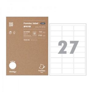 폼텍 바코드용 라벨 27칸 LS3104 100매 바코드라벨지 라벨지 인쇄라벨 분류라벨지 인쇄용라벨지 라벨스티커