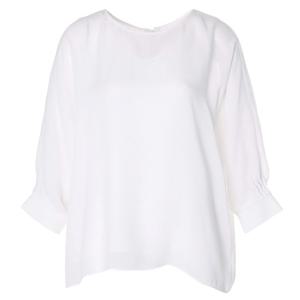 [펠리체조수니]쉬폰 라운드 블라우스(FLMB256)