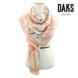 [닥스(스카프)]체인과마차패턴 실크스카프 SKI021I