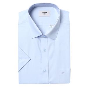 [레노마(셔츠)]레노마셔츠 23 반소매 트윌 솔리드 일반핏 블루 RZUSG0-004-BU