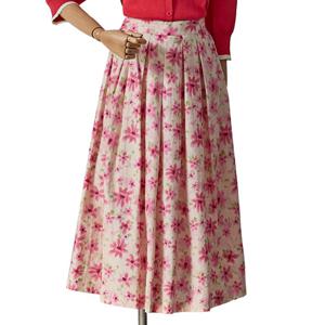 [포커스]플라워 핀턱 지퍼 스커트_FM5C3SK3135