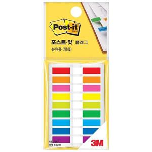 3M 포스트잇 플래그 필름 683-9KP 9색 플레그 메모지 포스트잇 컬러메모 컬러메모지 파인더탭 점착메모지