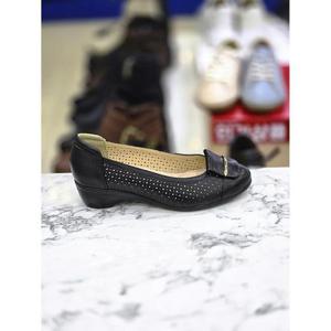 [허시파피]허시파피 세이브존05 여성4Cm굽펀칭웨지단화 IEK3R401