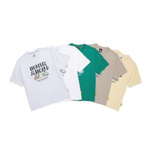 내셔널지오그래픽 N252UTS980 리젠아스킨 트래블1 그래픽 세미오버핏 반팔 티셔츠 5종택 1