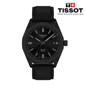 [티쏘]PRC 100 솔라 블랙 레더 39mm T151.422.36.051.00