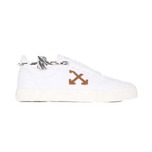 [오프화이트] 남성 로우 벌커나이즈드 스니커즈/화이트/OMIA085R21FAB0020160