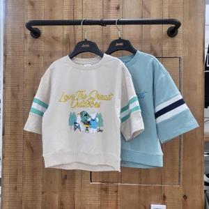 지프키즈 sh06 여아 셋업 캠핑곰 7부 티셔츠 KQ2TSF252