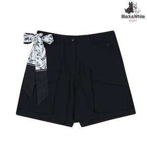 [블랙앤화이트] 여성 아웃포켓 3부 팬츠 5705LZWN_BLACK