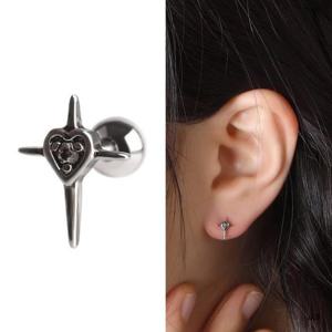 써지컬 엔틱 십자가 피어싱