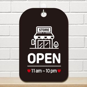 STORE OPEN 11am-10pm 사각안내판 알림판 블랙 안내푯말 안내문구 업소용푯말 업소용팻말 안내판 안내문구