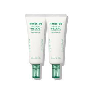 이니스프리 [1+ 1] 그린티 히알루론산 진정 수분 선세럼 SPF50+ PA++++ 50mL