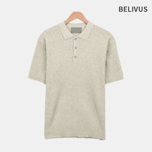 [빌리버스]빌리버스 남자 카라 반팔 니트 티셔츠 BOP147