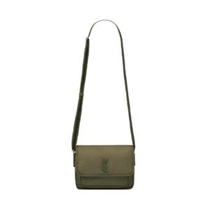 생로랑 니키 스몰 메신저 나일론 딥 밀리터리 776611-FAD77-3829