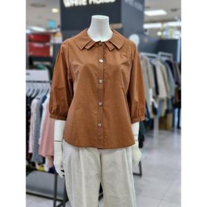 화이트호스 세이브존05 7부 이중 카라 블라우스 A252212