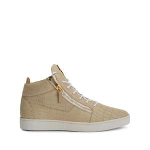 쥬세페자노티 크리스 크로커다일 이펙트 미드탑 스니커즈 RU10072K56