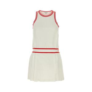 스포티앤리치 미디 원피스 DR004S406SW WHITE