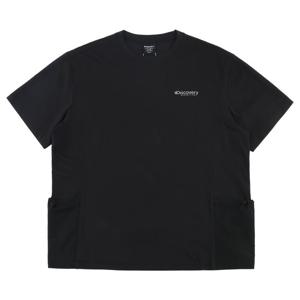 디스커버리 남성 프레시벤트 워시드 경량 하이브리드 반팔 티셔츠 DMTR67053BKS