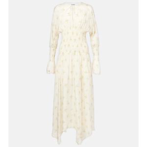 가니 프린트 스모킹 맥시 드레스 P01066309