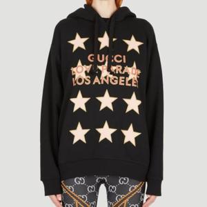 25 FW 구찌 여성 LOVE 러브 퍼레이드 스타 후드 스웨트셔츠 615061 XJEQO 1082