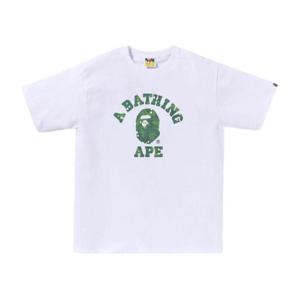 베이프 비트맵 컬리지 티셔츠 화이트 0ZXTEM110039N