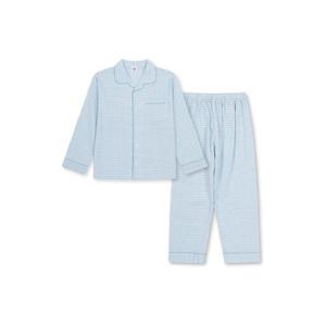 [탑텐키즈]MKF5UI3011 공용) 시어서커 체크 9부 파자마 셋업