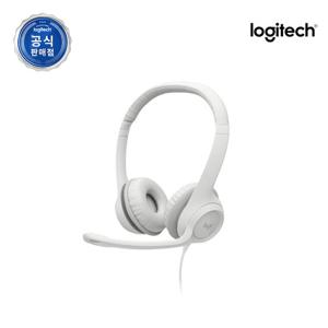 로지텍코리아 H390 헤드밴드형 USB 스테레오 헤드셋 디지털 스트레오사운드/간편한 사운드컨트롤 화이트