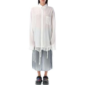 발렌시아가 셔츠 831656TRO37 9000 WHITE