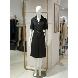 [에꼴드파리] 버튼장식 칼라넥 원피스 06ARB44WOAM06A