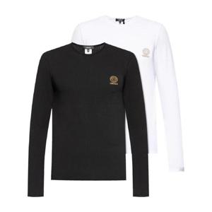 25 FW 베르사체 메두사 헤드 프린트 라운지 티셔츠 2팩 세트 AU101971A10011 TP432413401