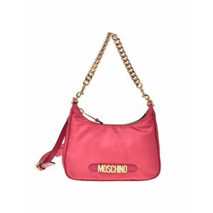 [MOSCHINO] 라프리마 여성 숄더 가방 메탈릭 letters 나일론 백 740982021206 핑크 /8