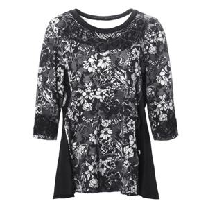 [조순희]라운드넥 텍스쳐블럭 블라우스 (JNMB249)