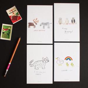 아트박스/안녕오늘 허쉬드 브라운 포스트카드