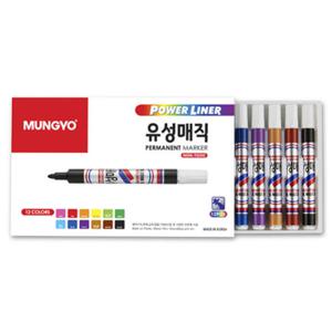 아트박스/호사문구 [문교] 유성매직 12색(지함)