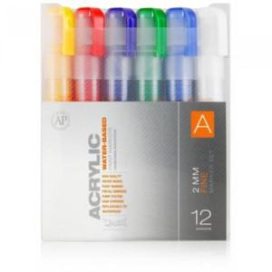아트박스/몬타나 몬타나 아크릴마커 12색SetA-2mm
