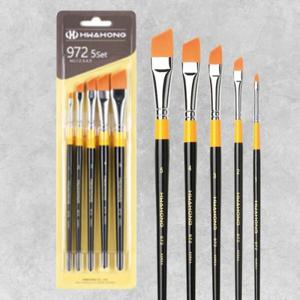 아트박스/한가람문구 화홍 구성붓 No.972(F) 5본조 Set
