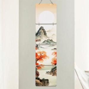 아트박스/꾸밈 nx956-멀티아크릴액자_아름다운산수화02(4단소형)