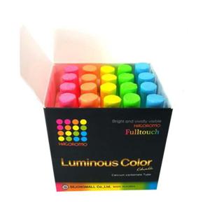 아트박스/한가람문구 하고로모 풀터치 탄산 형광분필 5색혼합 20