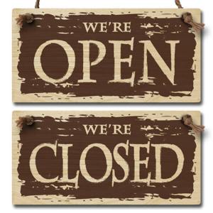 아트박스/뭉키데코 나무 오픈클로즈 양면 우드 팻말 안내판 표지