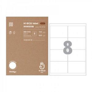 아트박스/오피스큐 하이에코 라벨 HES-3114 100매 8칸 폼텍