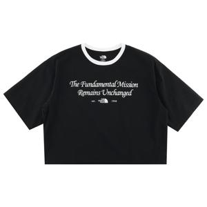 노스페이스화이트라벨 여성 아이라 반팔 라운드티셔츠 NT7UR37J