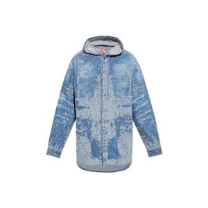 디젤 D 듀니 후드 디스트레스 데님 재킷 A16360007W4 01 TP934749028