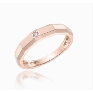 [로이드] 큐브 원 포인트 커플링 여성 반지 LRF21037D