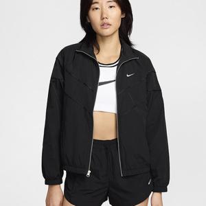 나이키자켓 SQJ FV6305-010 나이키 윈드러너 여성 루즈 UV 우븐 풀집 재킷